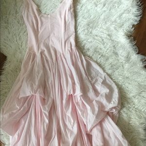 Light pink full skirted dress